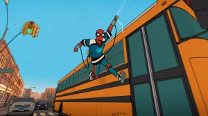 Spider-Man/Peter Parker in Marvel Animation's YOUR FRIENDLY NEIGHBORHOOD SPIDER-MAN, exclusively on Disney+. Photo courtesy of Marvel Animation. © 2024 MARVEL.