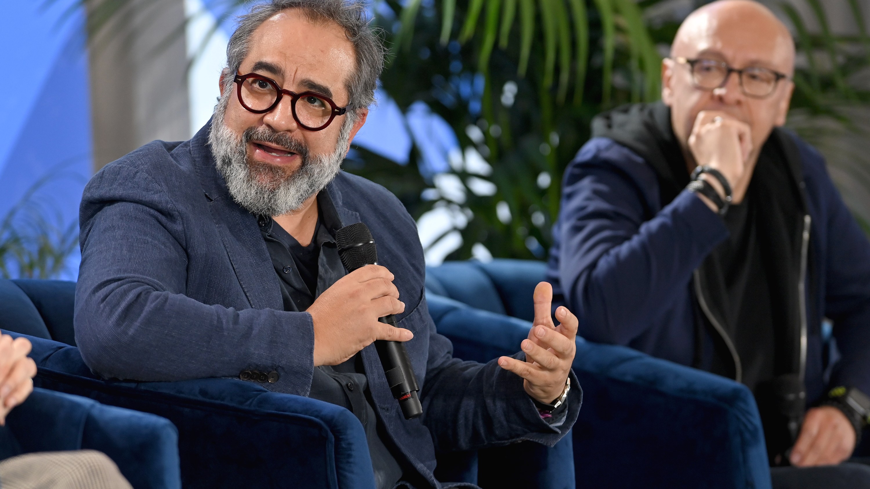 Eugenio Caballero (Production Designer) and Martín Hernandez (Sound Designer / Supervisor) onstage at 2022 IndieWire FYC Consider This Brunch  at the Citizen News on November 18th, 2022 in Hollywood, California.