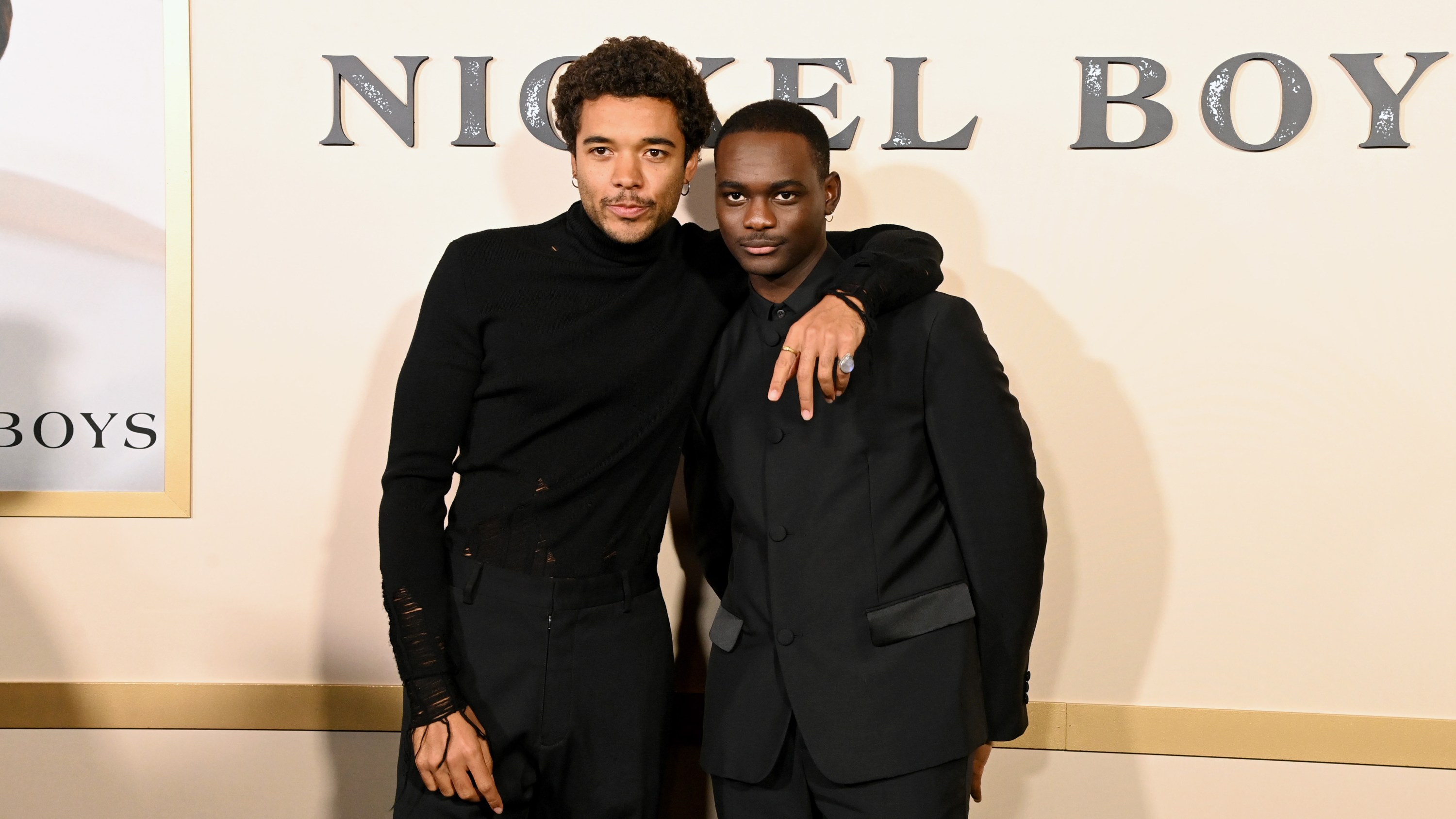 Brandon Wilson and Ethan Herisse attend the Los Angeles premiere of Amazon MGM Studios' 'Nickel Boys'.