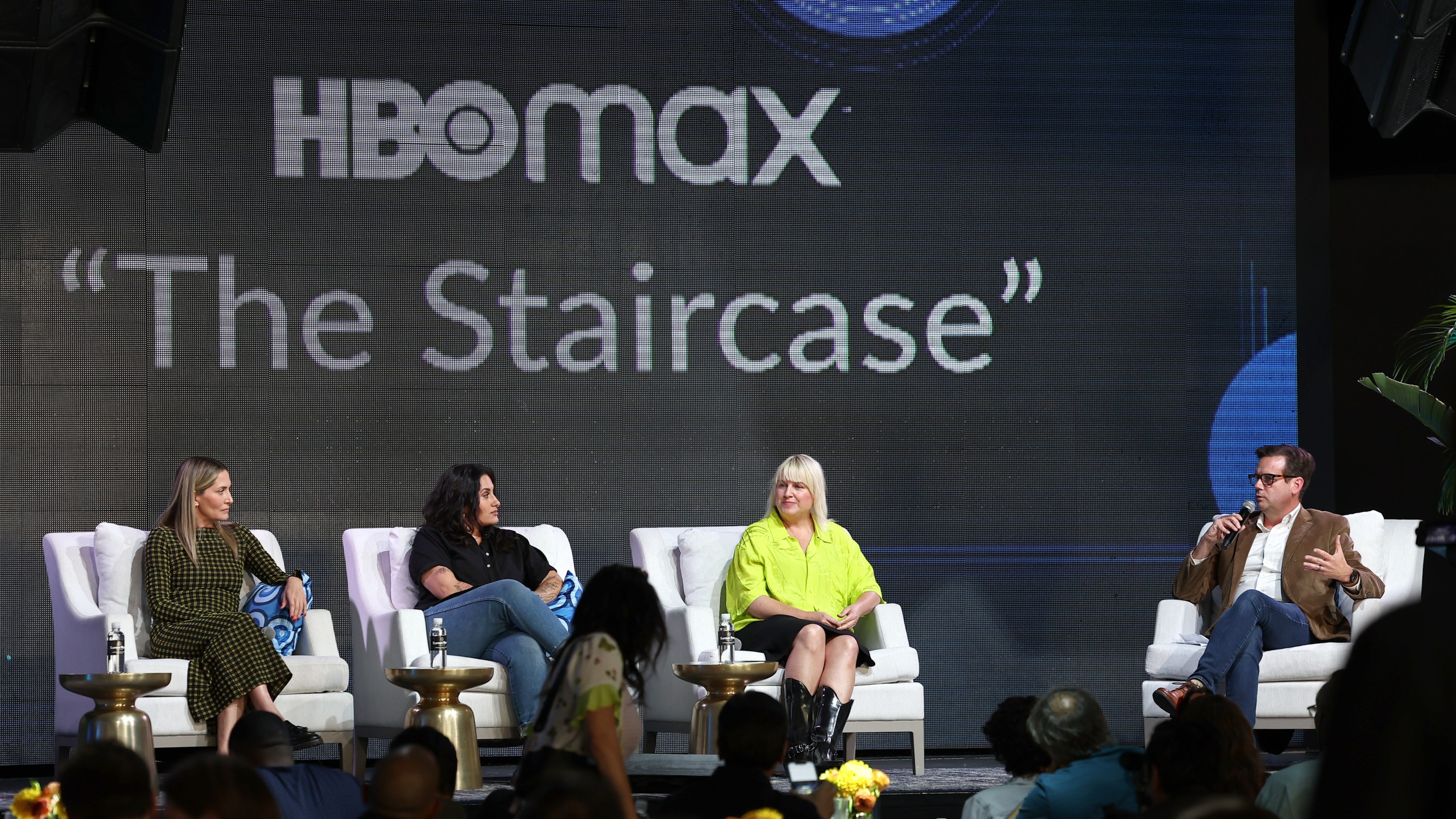 Maggie Cohn, Elle Favorule, Jennifer Starzyk and Jim Hemphill speak onstage at the IndieWire Consider This FYC Brunch held on May 12th, 2022 in Los Angeles, California.