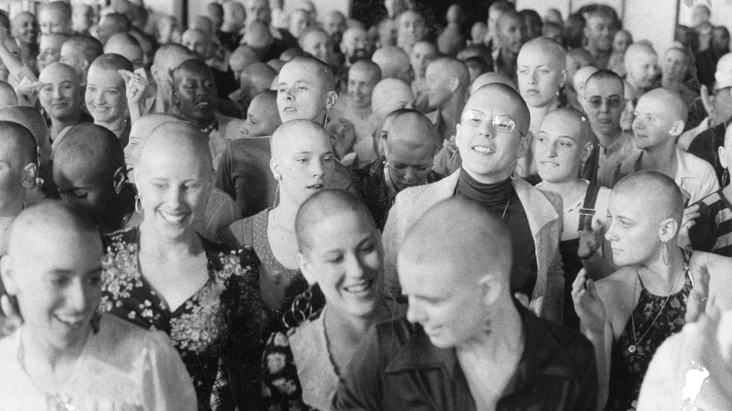 Synanon women shave their head as part of a liberation,  February 27, 1975  Photo ran 2/28/1975, p. 1