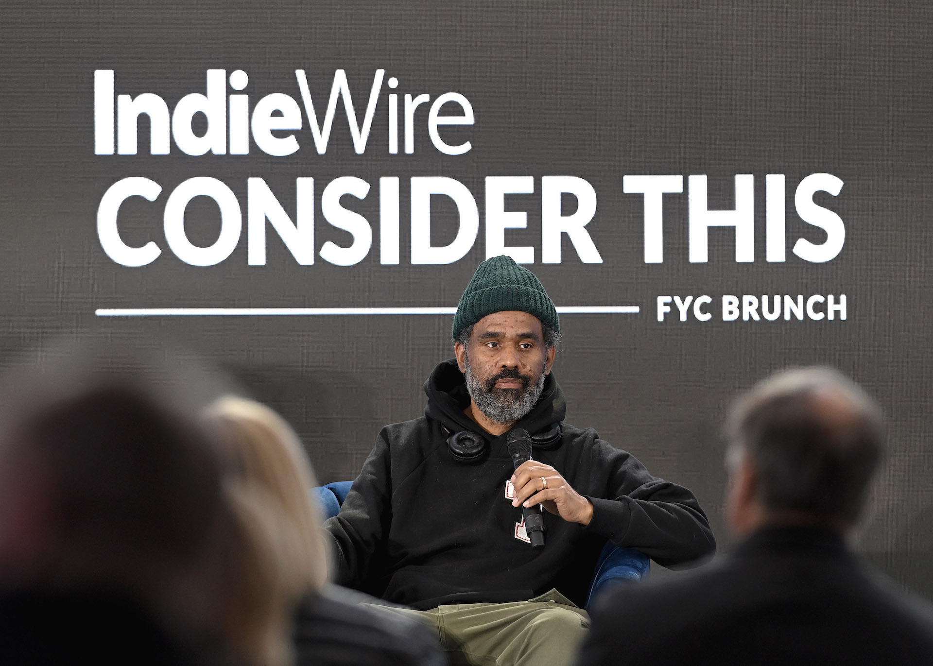 Sacha Jenkins (Director) onstage at the 2022 IndieWire FYC Consider This Brunch  at the Citizen News on November 18th, 2022 in Hollywood, California.