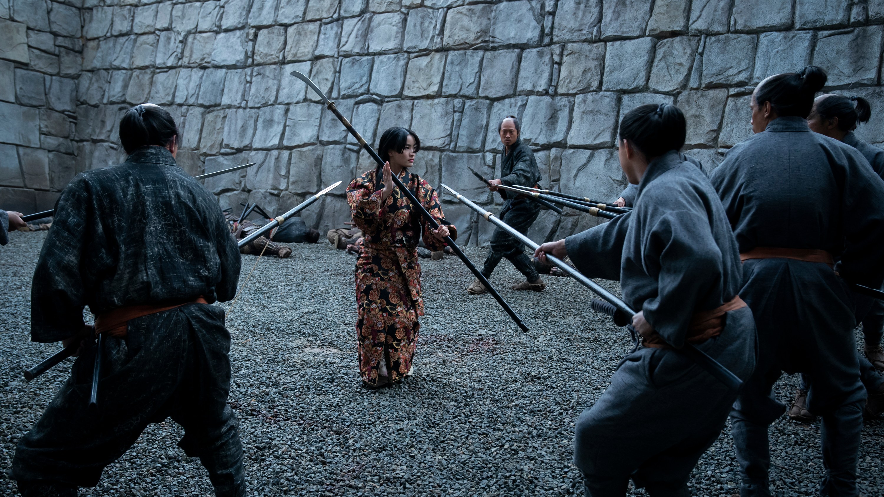 'SHOGUN' --  'Crimson Sky' -- Episode 9 (Airs April 16)  Pictured (C):  Anna Sawai as Toda Mariko.  CR: Katie Yu/FX